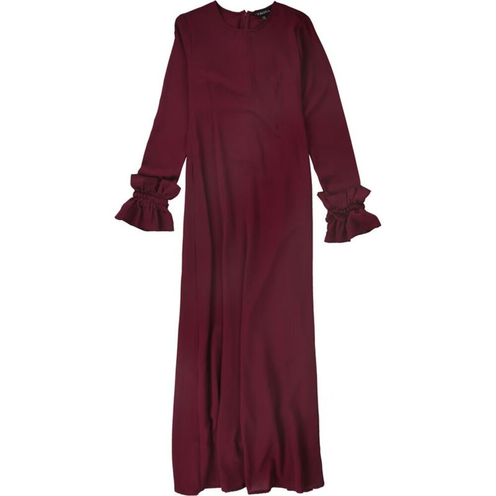 Verona Collection Womens Ruffle-Sleeve Maxi Dress, NWT